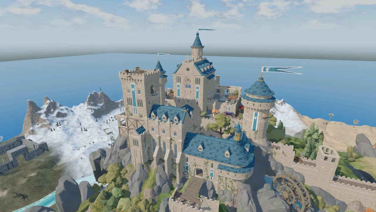 The castle on the cliff above the Crown City